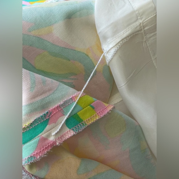 Lilly Pulitzer Sleeveless Fit & Flare Dress Size 10 Floral Pink Yellow Green - Picture 12 of 15